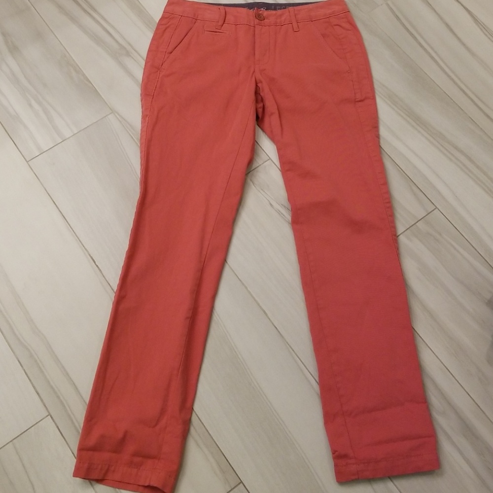 Eddie Bauer salmon colored chinos size 4